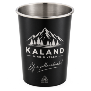 Egyfalú acél pohár 350ml (szerkeszthető)