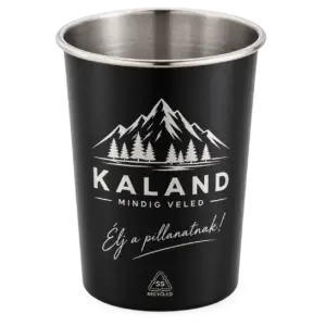Egyfalú acél pohár 350ml (szerkeszthető)