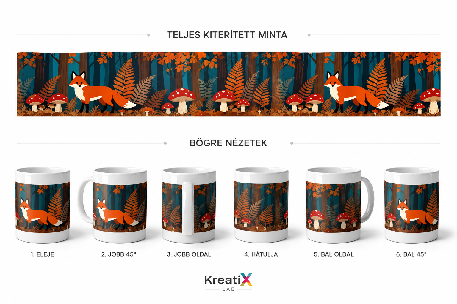 Bögre - Teljes képpel (21*9cm) (szerkeszthető) - Image 3