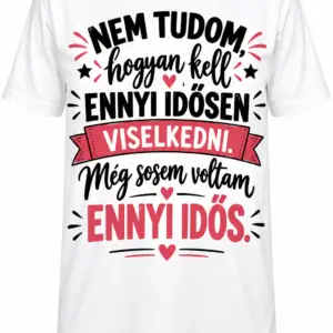 Póló - Nem tudom... Piros felirat