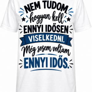 Póló - Nem tudom... Kék felirat