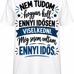 Póló - Nem tudom... Kék felirat