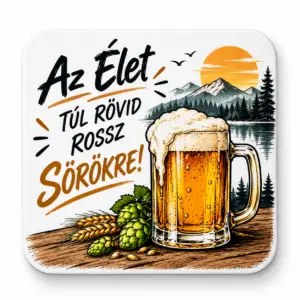 Poháralátét (szerkeszthető)