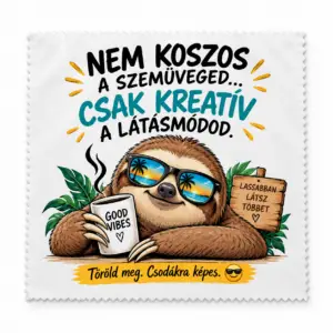 Egyedi szemüvegtörlő kendő (szerkeszthető)