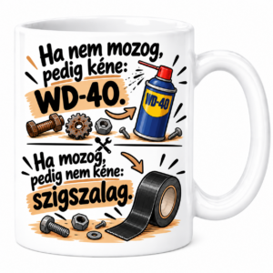 Bögre - WD40 - Szigszalag